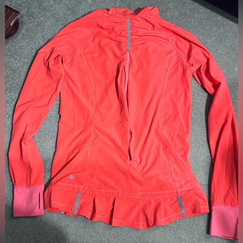 Lululemon Lightweight Pullover. Bright Orange, Si… - image 3
